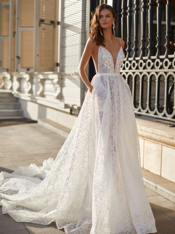 milla nova bruna lace a-line ballgown wedding dress bridal ireland