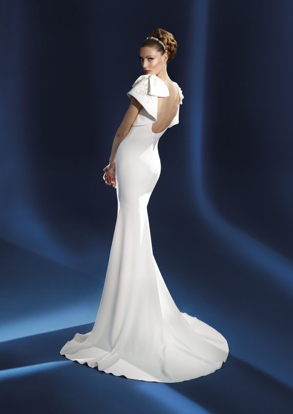 Adeline atelier pronovias bridal crepe wedding dress ireland