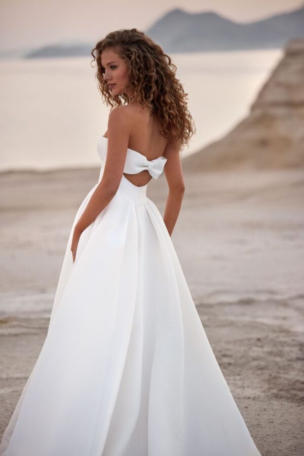 layla milla nova strapless ballgown wedding dress bridal bow ireland