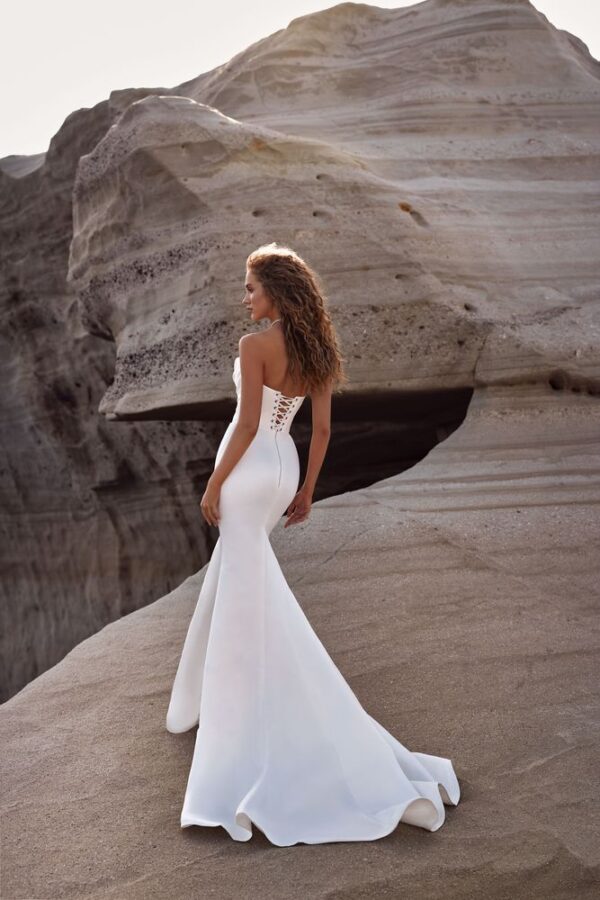 olimpia milla nova strapless satin wedding dress over skirt bridal ireland