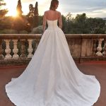devya pronovias privée dropped waist ballgown strapless wedding dress bridal northern ireland